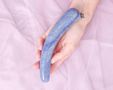BLUE QUARTZ YONI WAND - THE SLIDE SERENE - Yoni Wanderland